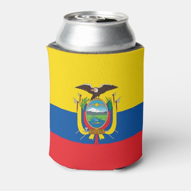 Enfriador De Latas Bandera de Ecuador (Reverso de la lata)