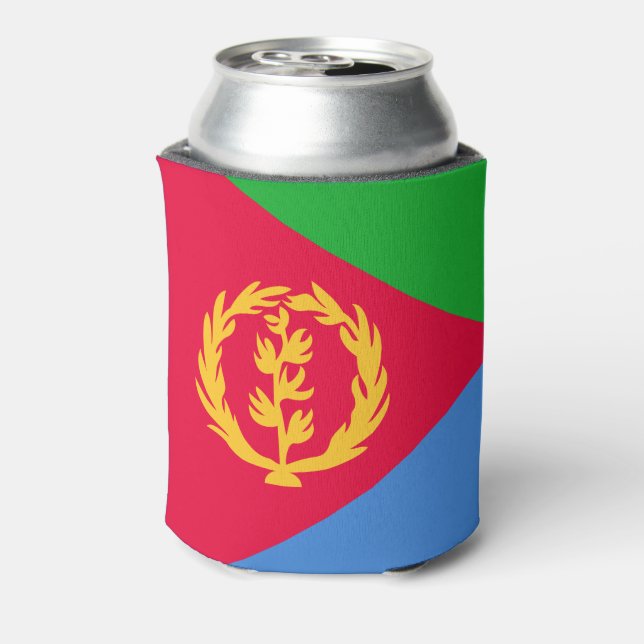 Enfriador De Latas Bandera de Eritrea (Reverso de la lata)