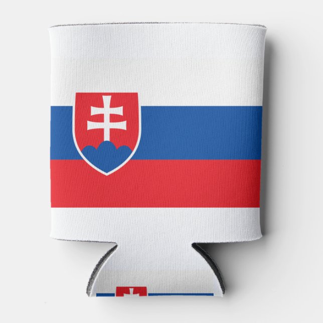 Enfriador De Latas Bandera de Eslovaquia (Anverso)