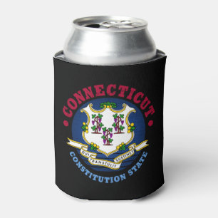 ENFRIADOR DE LATAS BANDERA DE ESTADO DE CONSTITUCIÓN DE CONECTICUACIÓ