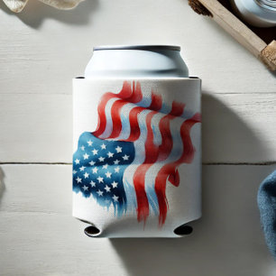 Enfriador De Latas Bandera de Estados Unidos Estrellas y Franjas