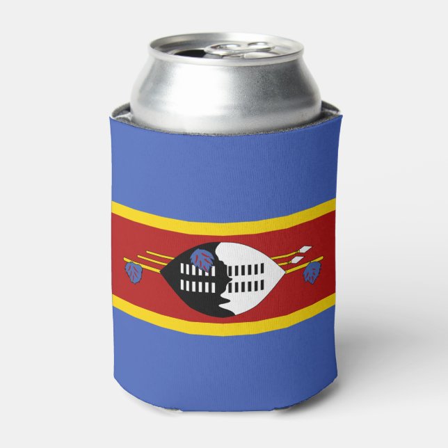 Enfriador De Latas Bandera de Eswatini (Lata Anverso)