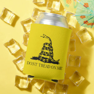 Enfriador De Latas Bandera de Gadsden Rattlesnake: Guerra Revoluciona