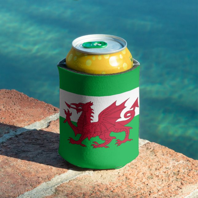 Enfriador De Latas Bandera de Gales (Cymru) (Piscina in situ)