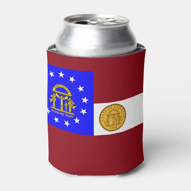 Enfriador De Latas Bandera de Georgia (Lata Anverso)