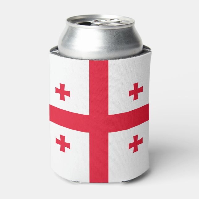 Enfriador De Latas Bandera de Georgia (Lata Anverso)