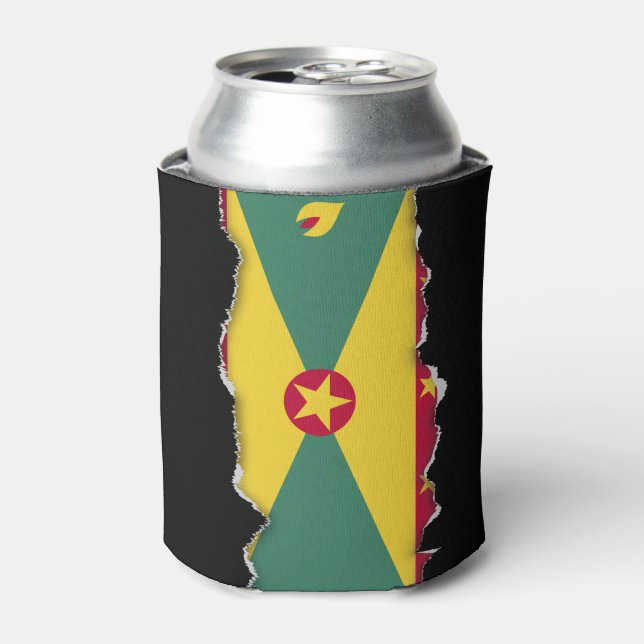 Enfriador De Latas Bandera de Granada (Lata Anverso)