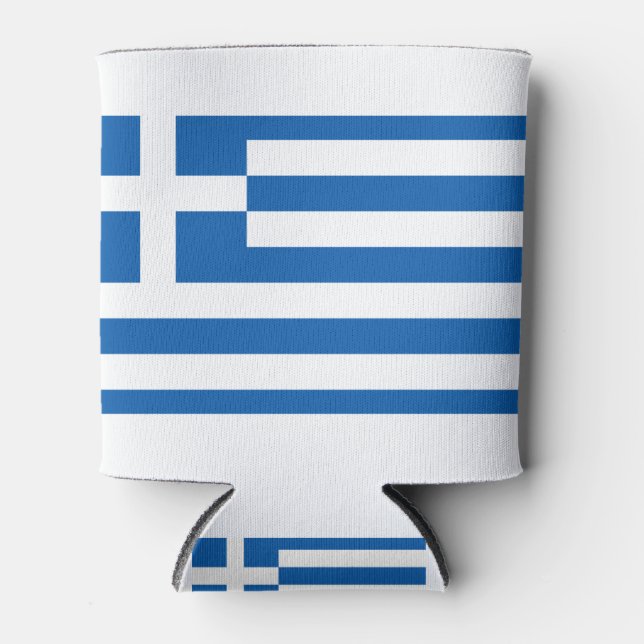 Enfriador De Latas Bandera de Grecia (Anverso)