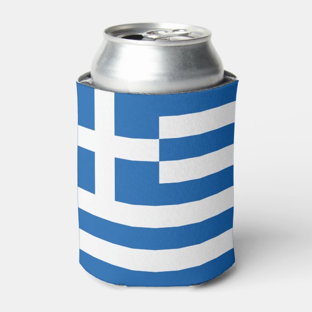 Enfriador De Latas Bandera de Grecia (Lata Anverso)