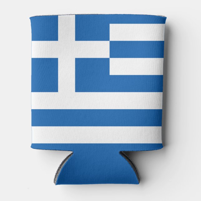 Enfriador De Latas Bandera de Grecia (Anverso)
