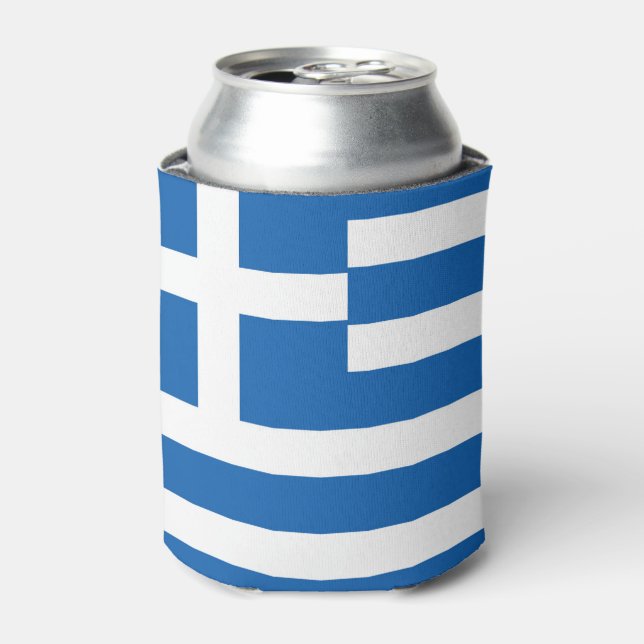 Enfriador De Latas Bandera de Grecia (Lata Anverso)