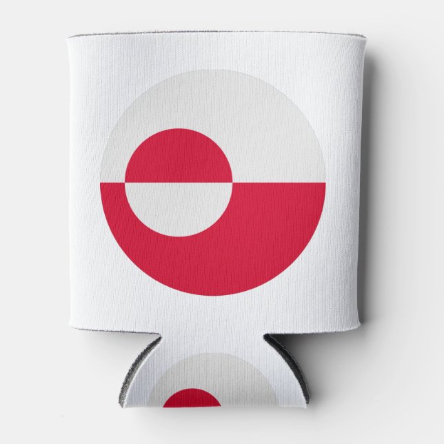 Enfriador De Latas Bandera de Groenlandia (Anverso)