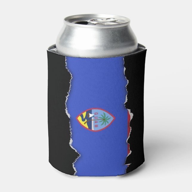 Enfriador De Latas Bandera de Guam (Lata Anverso)
