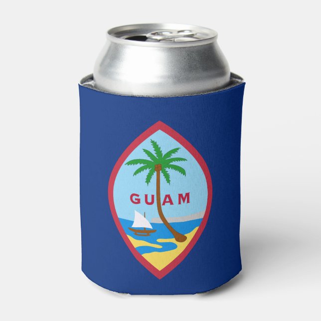 Enfriador De Latas Bandera de Guam (Lata Anverso)