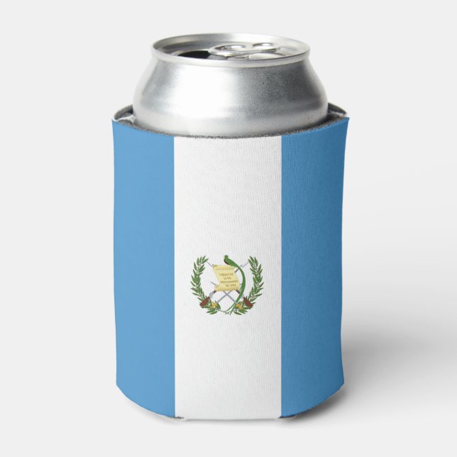 Enfriador De Latas Bandera de Guatemala (Lata Anverso)
