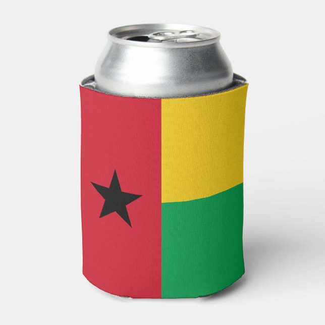 Enfriador De Latas Bandera de Guinea Bissau (Lata Anverso)