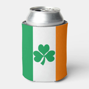 Enfriador De Latas Bandera de Irlanda Shamrock