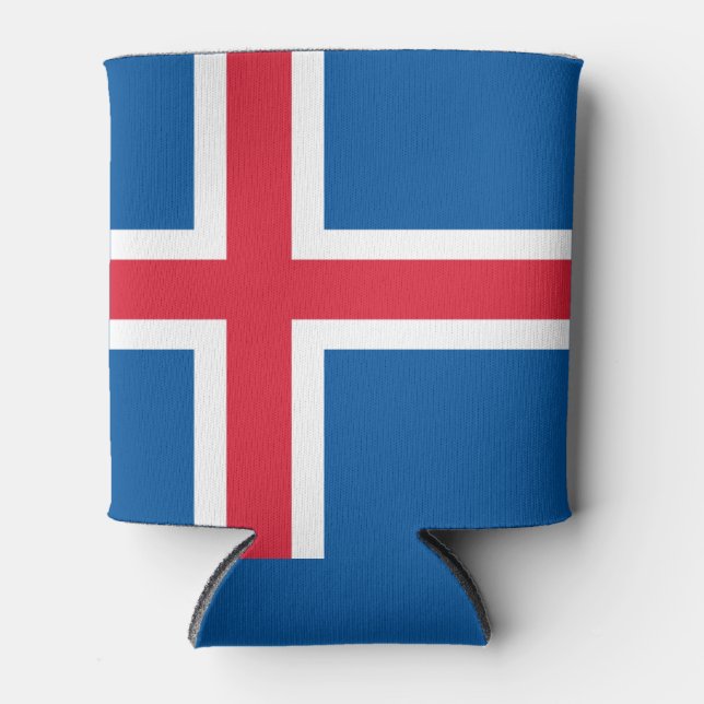 Enfriador De Latas Bandera de Islandia (Anverso)