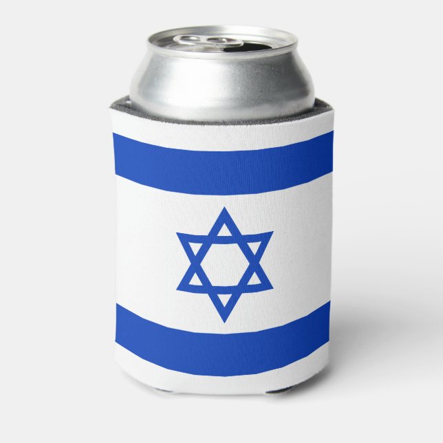 Enfriador De Latas Bandera de Israel (Reverso de la lata)