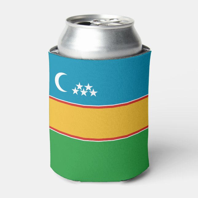 Enfriador De Latas Bandera de Karakalpakstan (Lata Anverso)