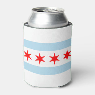 Enfriador De Latas Bandera de la ciudad de Chicago