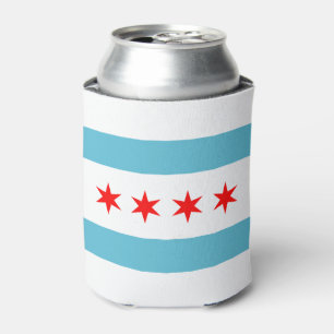 Enfriador De Latas Bandera de la ciudad de Chicago
