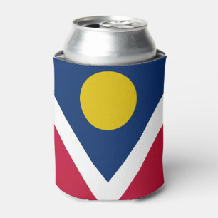 Enfriador De Latas Bandera de la ciudad de Denver (Colorado)