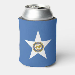 Enfriador De Latas Bandera de la ciudad de Houston (Texas)