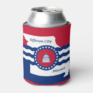 Enfriador De Latas Bandera de la ciudad de Jefferson, Refrigerador de