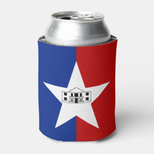 Enfriador De Latas Bandera de la ciudad de San Antonio (Texas)