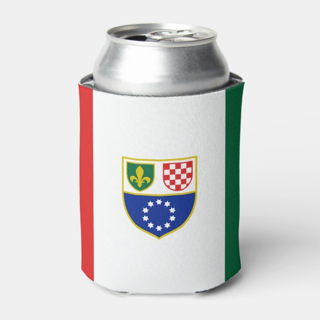 Enfriador De Latas Bandera de la Federación de Bosnia y Herzegovina (Lata Anverso)