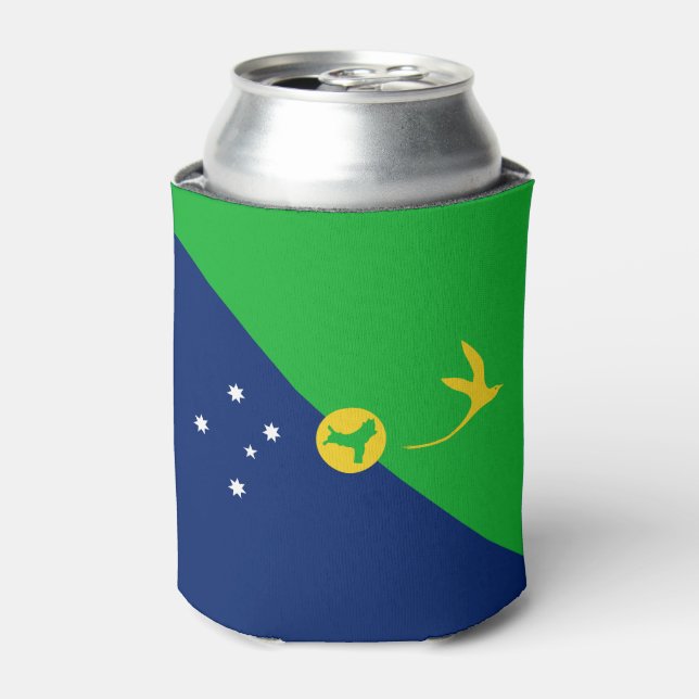 Enfriador De Latas Bandera de la isla de los navidades (Lata Anverso)