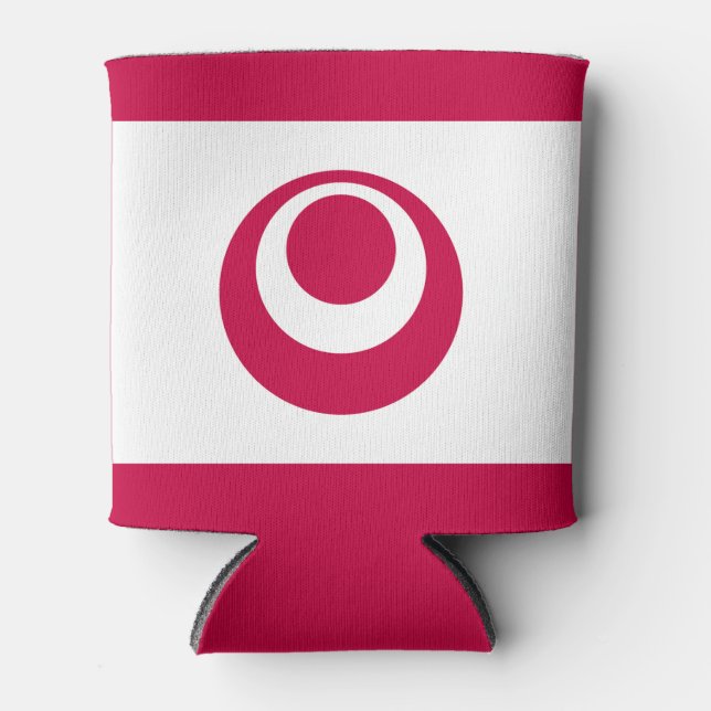 Enfriador De Latas Bandera de la prefectura de Okinawa, Japón (Anverso)