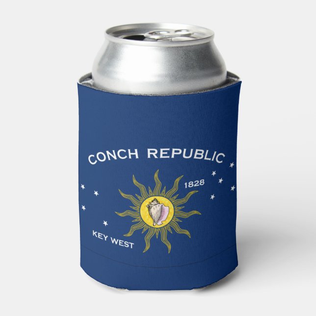 Enfriador De Latas Bandera de la República de Conch (Lata Anverso)