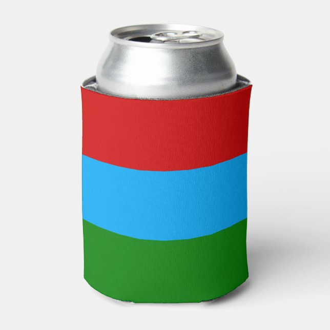 Enfriador De Latas Bandera de la República de Karelia (Lata Anverso)