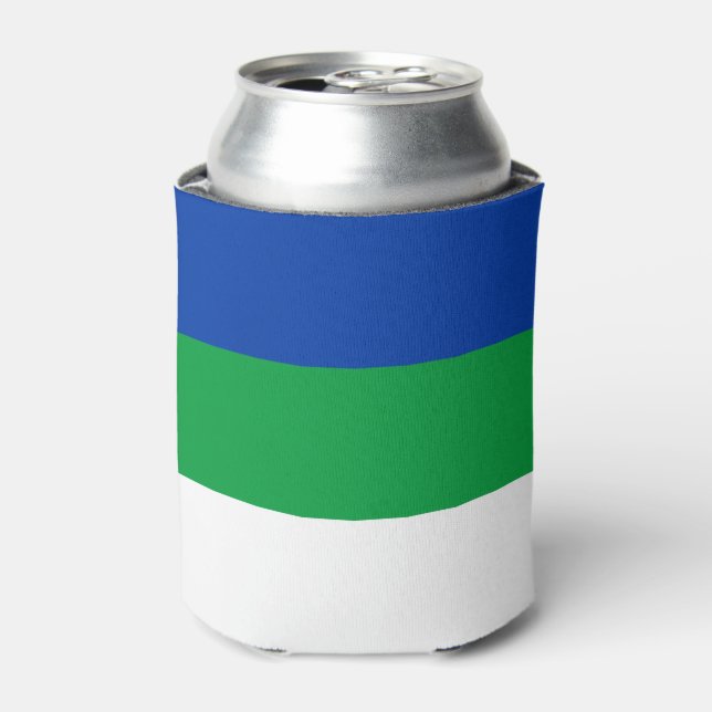 Enfriador De Latas Bandera de la República de Komi (Lata Anverso)