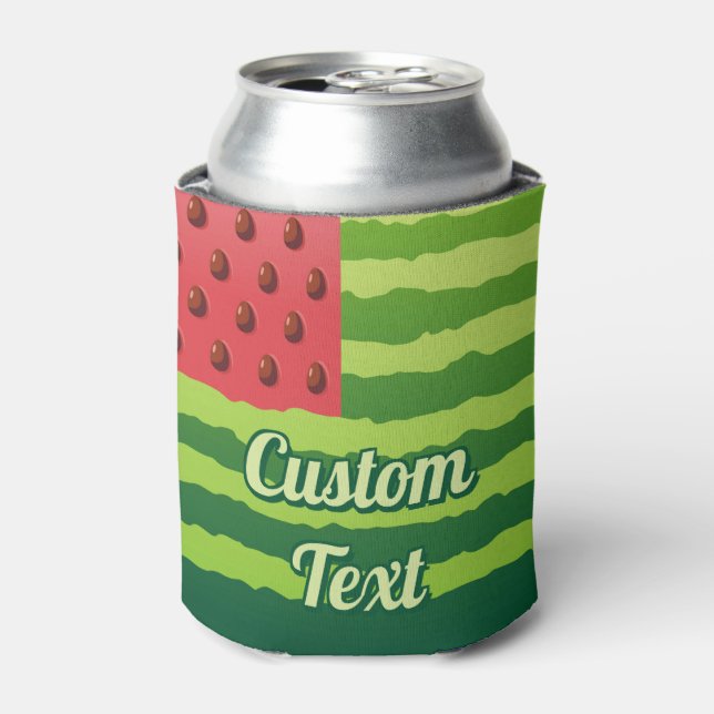 Enfriador De Latas Bandera de la sandía (Lata Anverso)