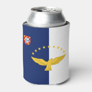 Enfriador De Latas Bandera de las Azores, Portugal