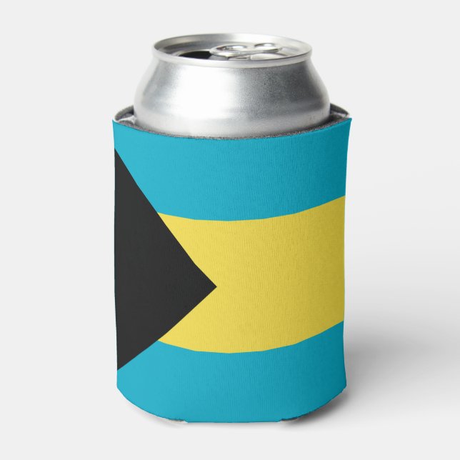Enfriador De Latas Bandera de las Bahamas (Lata Anverso)