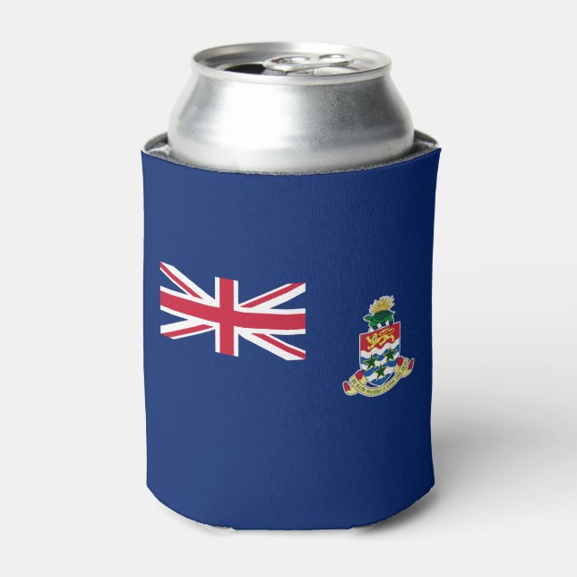 Enfriador De Latas Bandera de las Islas Caimán (Lata Anverso)