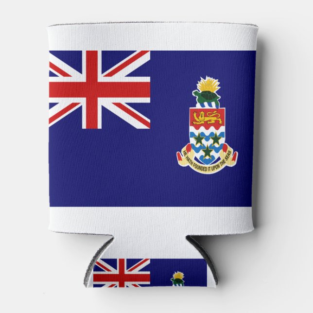 Enfriador De Latas bandera de las islas cayán (Anverso)