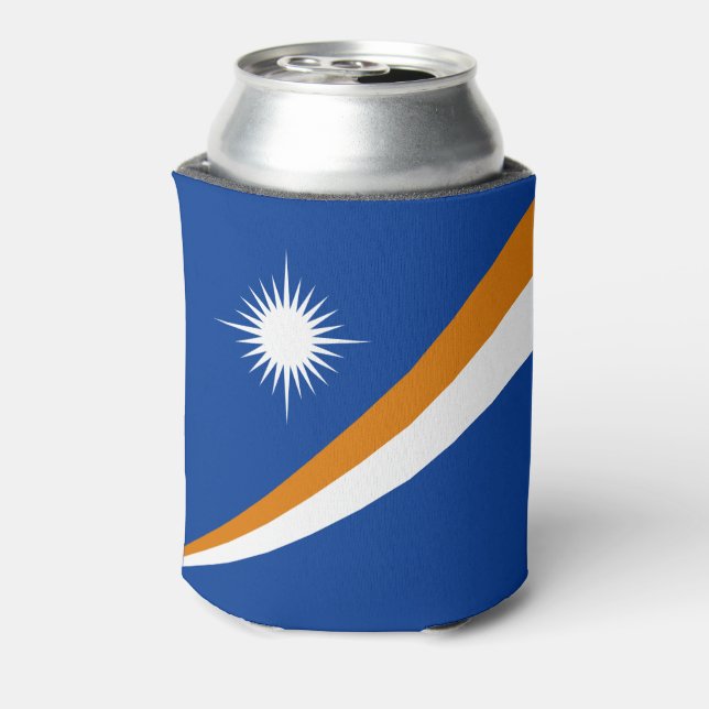 Enfriador De Latas Bandera de las Islas Marshall (Reverso de la lata)