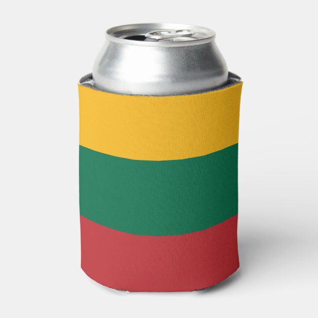 Enfriador De Latas Bandera de Lituania (Lata Anverso)