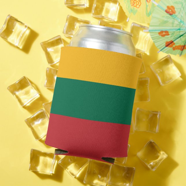 Enfriador De Latas Bandera de Lituania (Verano in situ)