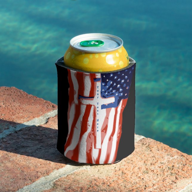 Enfriador De Latas Bandera de los Estados Unidos (C) (Piscina in situ)