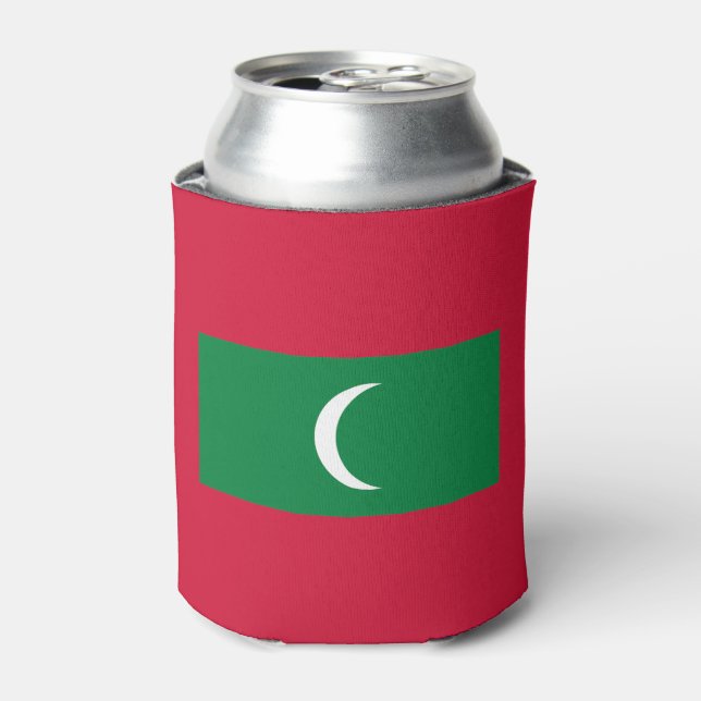 Enfriador De Latas Bandera de Maldivas (Lata Anverso)