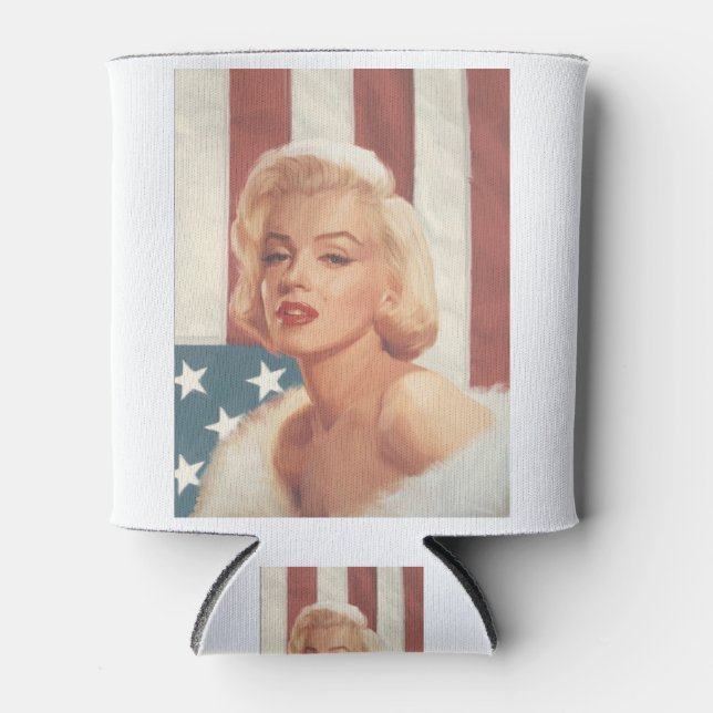 Enfriador De Latas Bandera de Marilyn ZAZZ CC15 (Anverso)