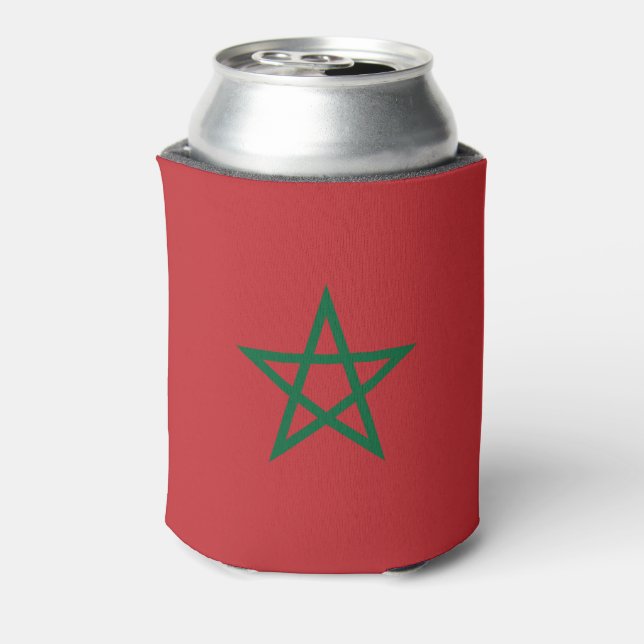 Enfriador De Latas Bandera de Marruecos (Reverso de la lata)