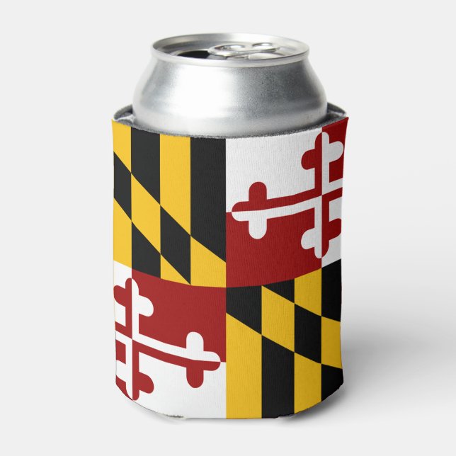 Enfriador De Latas Bandera de Maryland (Lata Anverso)