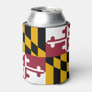 Enfriador De Latas Bandera de Maryland, bandera de los Estados Unidos
